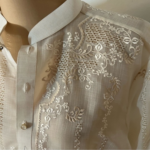 Barong Tagalog NWT Pina Cocoon - Picture 8 of 9